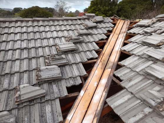 Roof valley replacement disposal