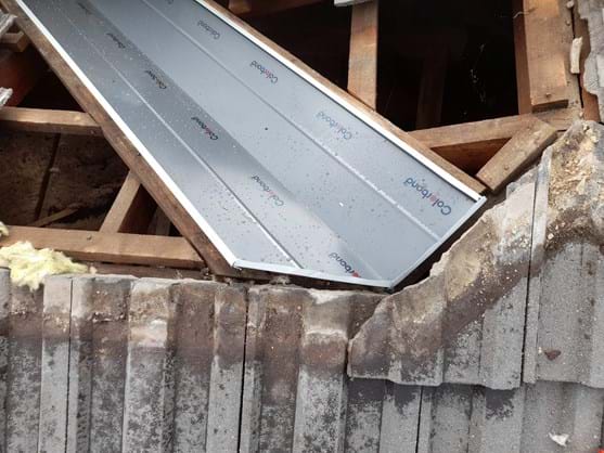 New roof valley replacement
