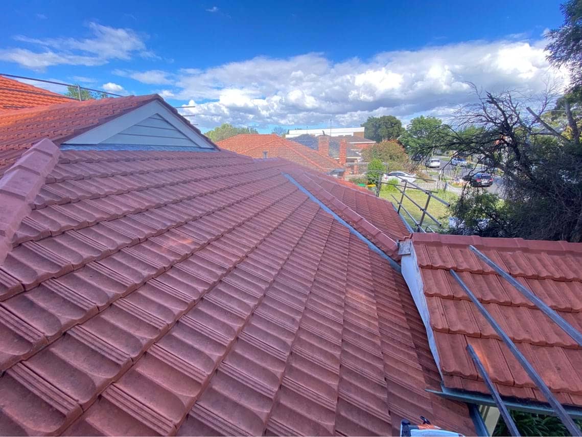 Terracotta roof restoration project photo in Blackburn South