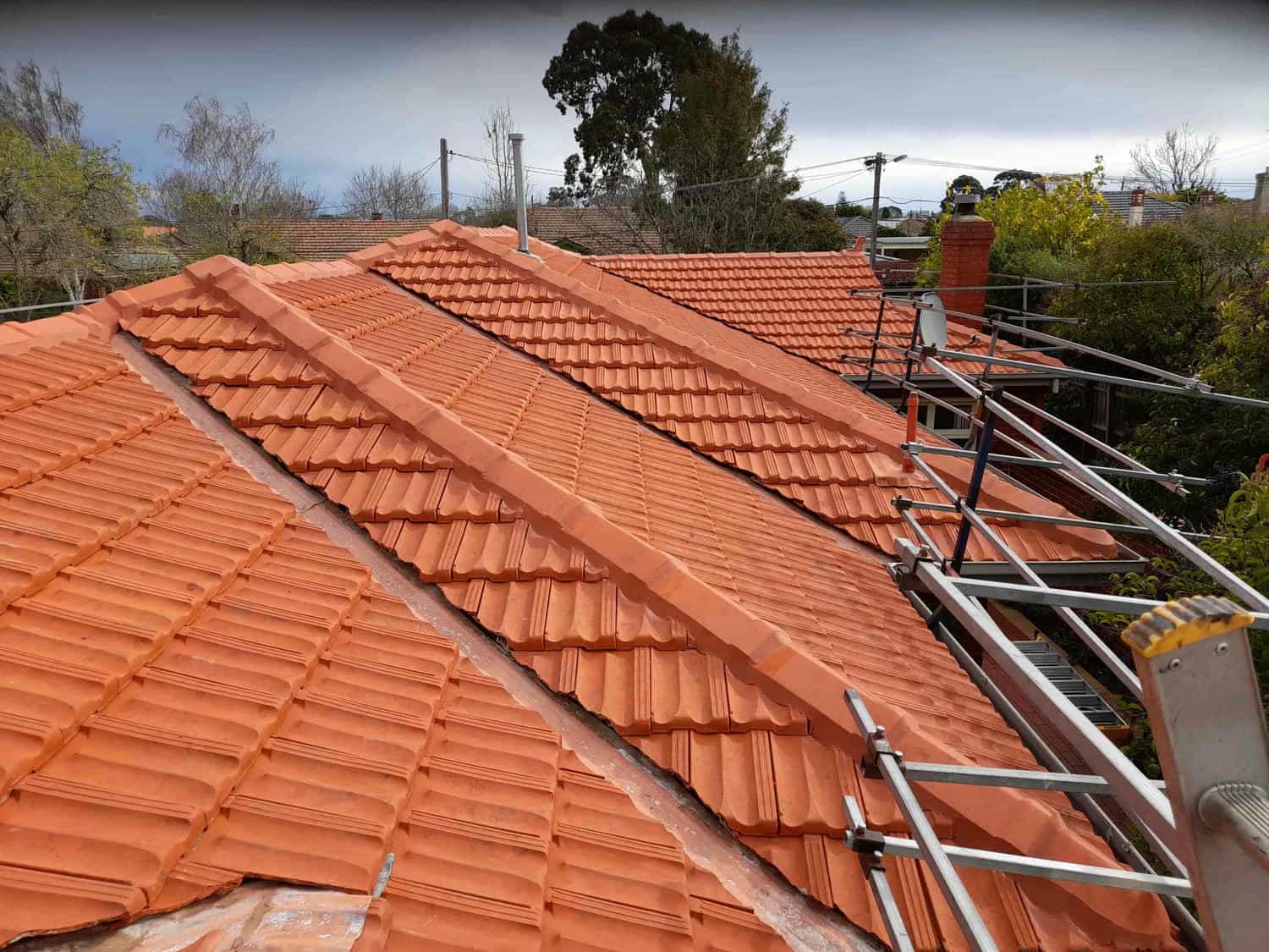 Terracotta roof restoration project photo in Malvern East