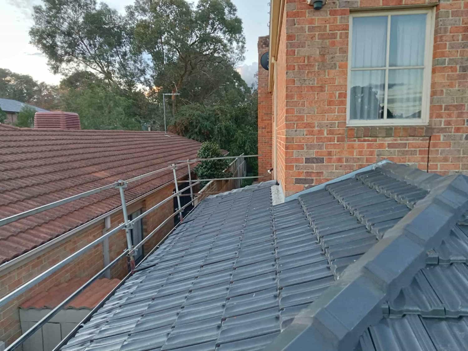 Terracotta roof restoration project photo in Mitcham