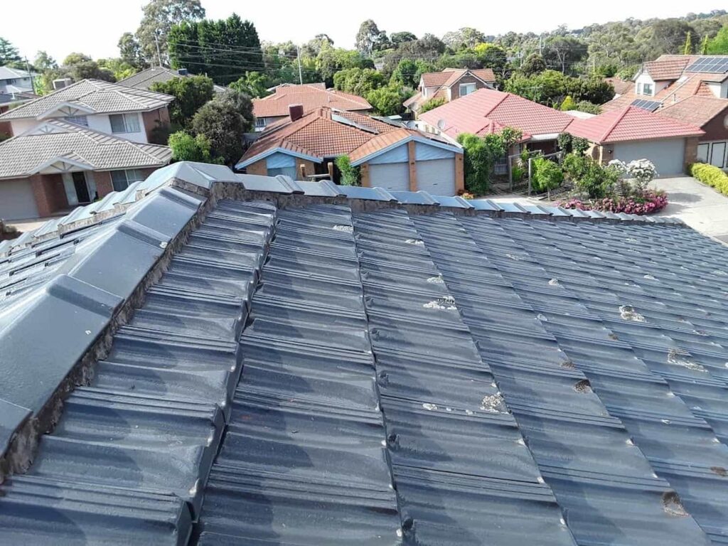 Terracotta roof restoration project photo in Mitcham