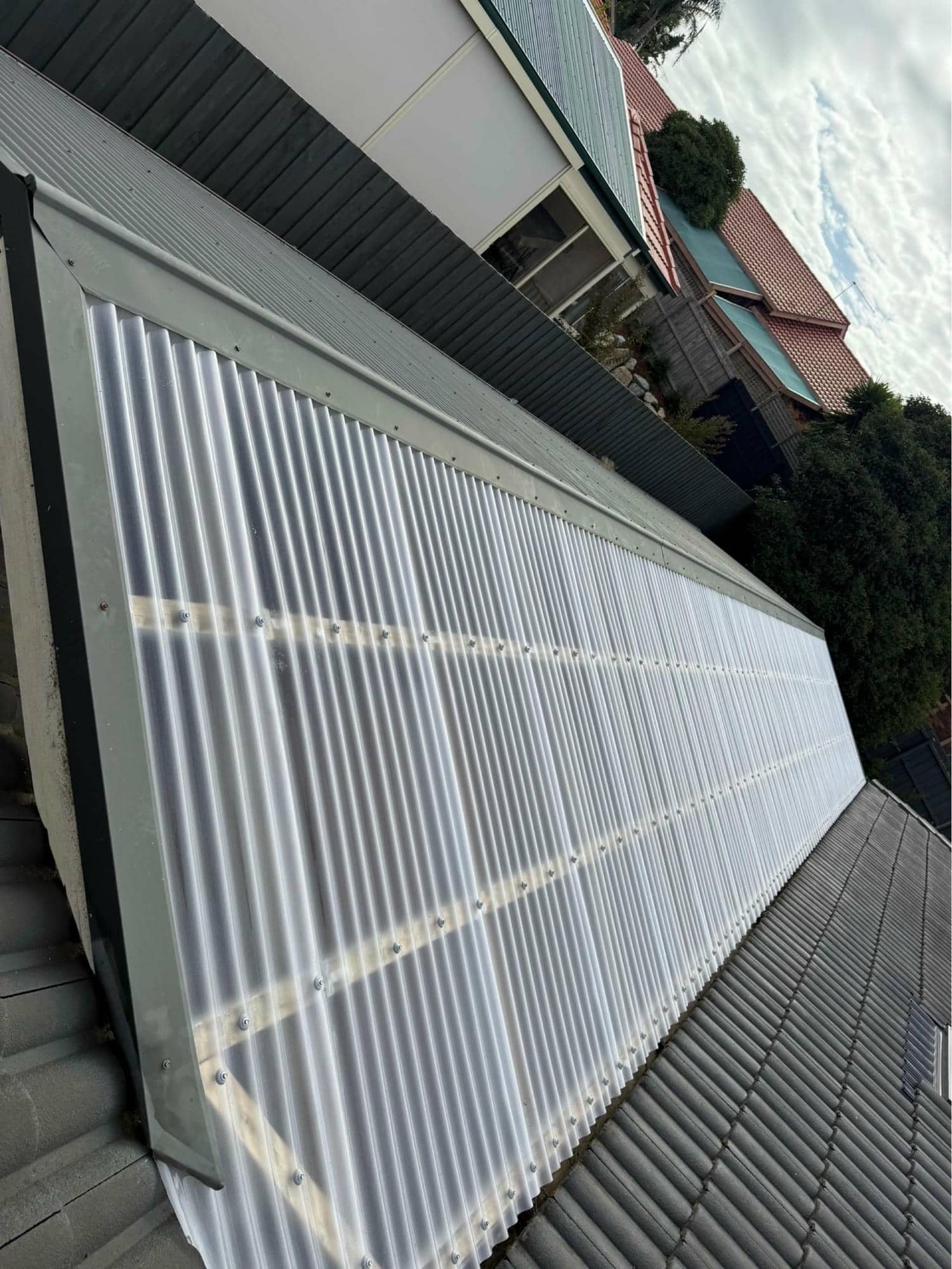 Polycarbonate roofing project photo in Frankston South