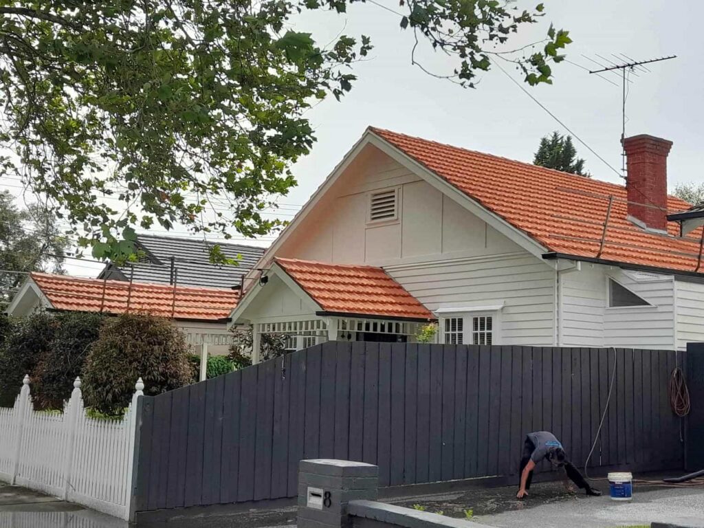Terracotta roof restoration project photo in Kilda East