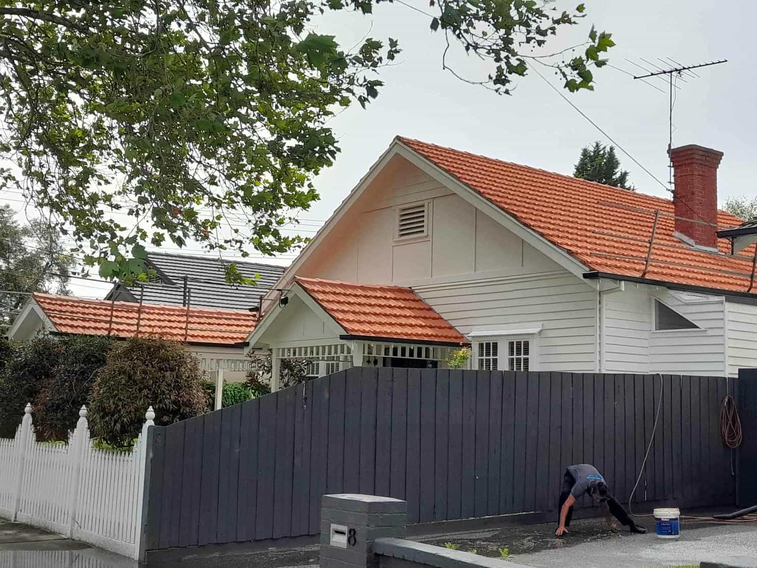 Terracotta roof restoration project photo in Kilda East