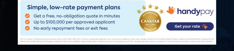 Simple, low-rate payment plans with Handypay