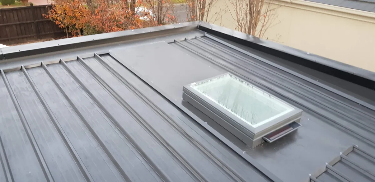 Metal roof on a Melbourne property