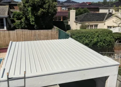 New metal garage or carport roof installed in Melbourne